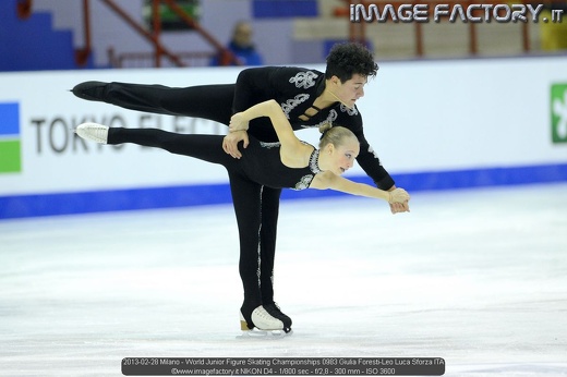 2013-02-28 Milano - World Junior Figure Skating Championships 0983 Giulia Foresti-Leo Luca Sforza ITA